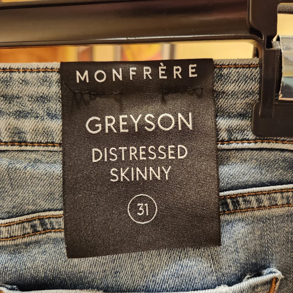 Monfrere Greysone Distressed Skinny Jean 👖 New